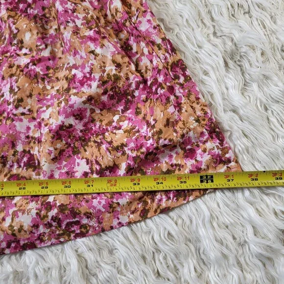 J. Crew Smocked puff-sleeve dress in faded floral - size Large - Picture 11 of 12